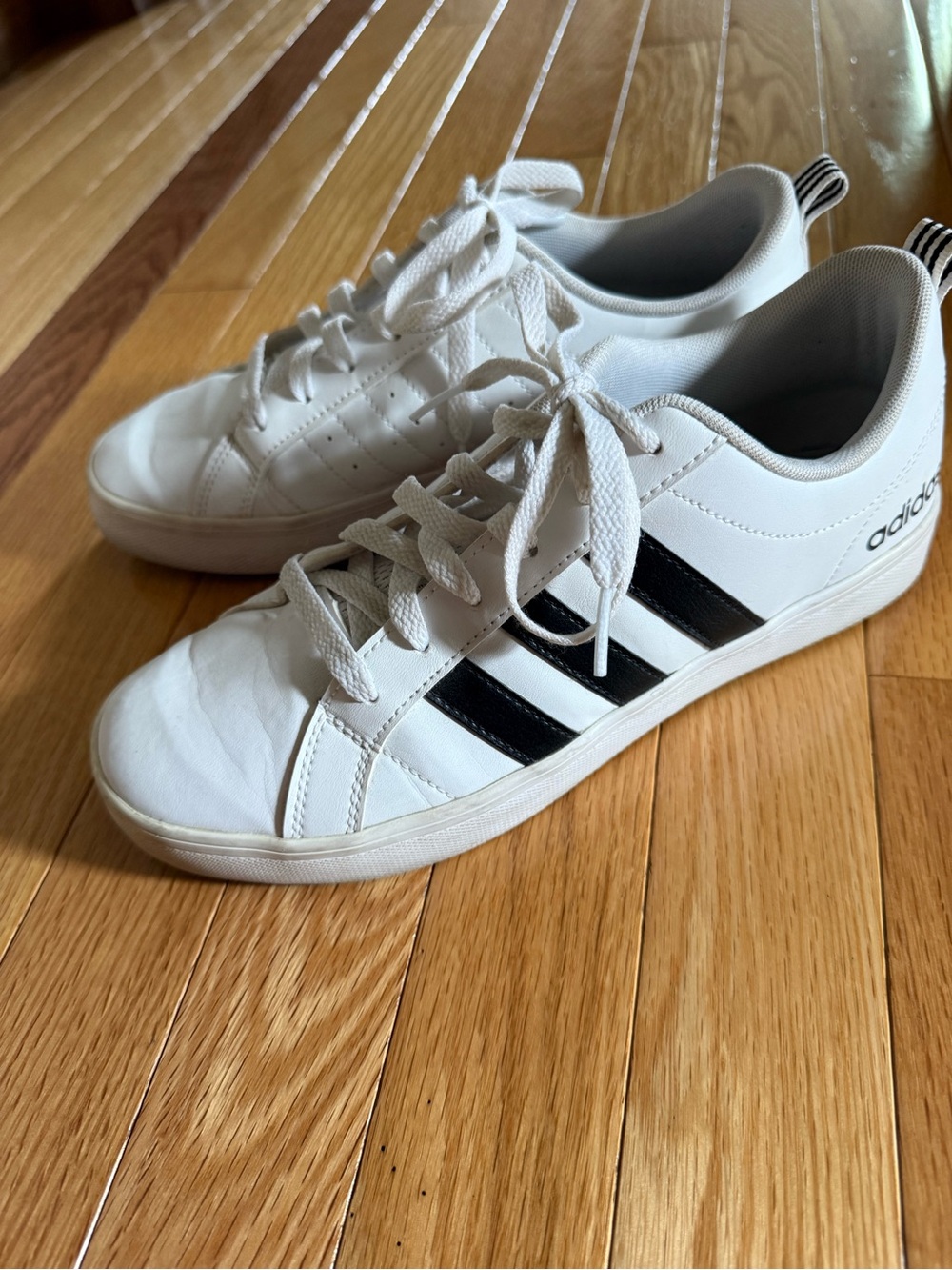 adidas White and Black Classic Low-Top Sneakers